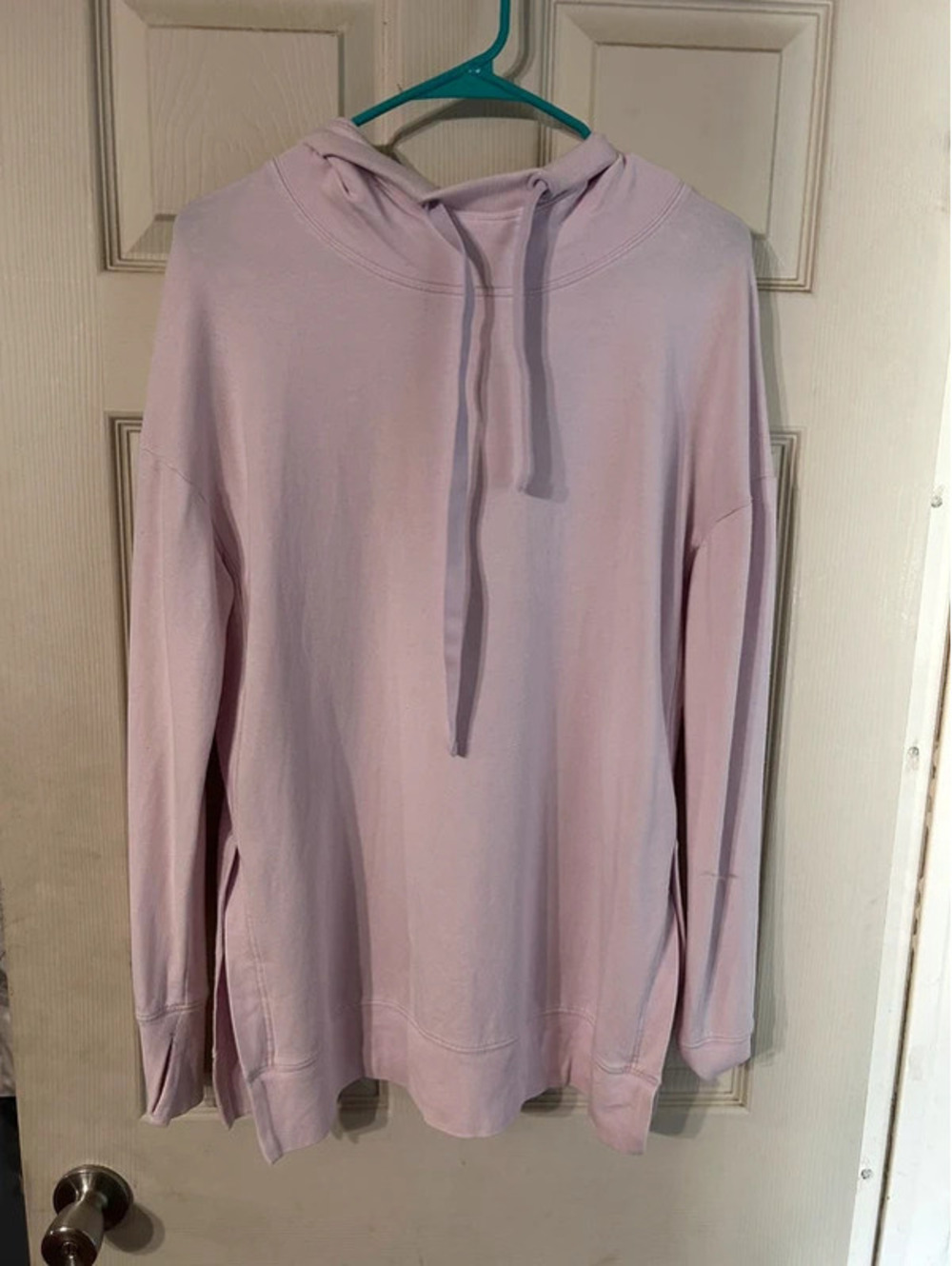 athleta soft pink hoodie size M
